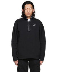 Maglione con zip nero di Nike