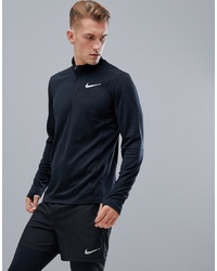 Maglione con zip nero di Nike Running