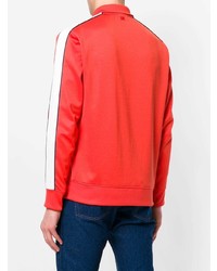 Maglione con zip rosso di AMI Alexandre Mattiussi