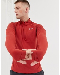 Maglione con zip rosso di Nike Running