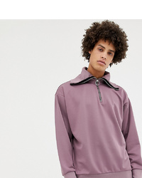 Maglione con zip viola chiaro di Noak