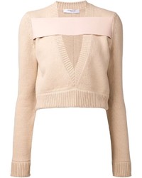Maglione corto beige di Givenchy