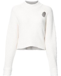 Maglione corto bianco di Alexander Wang