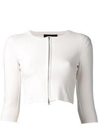 Maglione corto bianco di Narciso Rodriguez