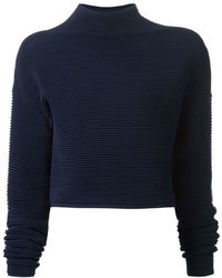 Maglione corto blu scuro di Dion Lee