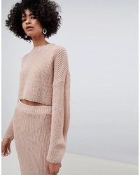 Maglione corto rosa di ASOS DESIGN