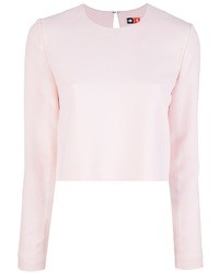 Maglione corto rosa di MSGM