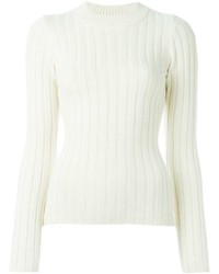 Maglione di lana bianco di MM6 MAISON MARGIELA