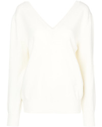 Maglione di lana bianco di Victoria Beckham