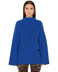 Maglione di lana blu