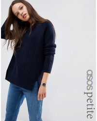 Maglione di lana blu scuro di Asos
