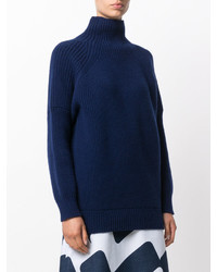 Maglione di lana blu scuro di Victoria Beckham