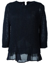 Maglione di lana blu scuro di Twin-Set