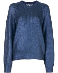 Maglione di lana blu di MSGM