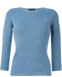 Maglione di lana blu di Roberto Collina