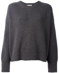 Maglione di lana grigio scuro di Helmut Lang