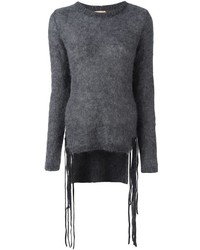 Maglione di lana grigio scuro di No.21