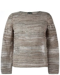 Maglione di lana grigio di Giorgio Armani