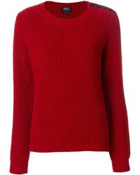 Maglione di lana lavorato a maglia rosso di A.P.C.