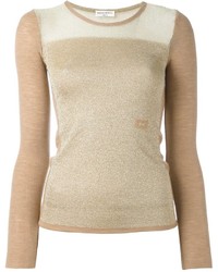 Maglione di lana marrone chiaro di Sonia Rykiel