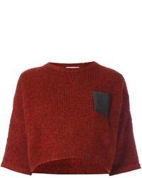 Maglione di lana rosso di Brunello Cucinelli