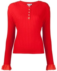 Maglione di lana rosso di Oscar de la Renta