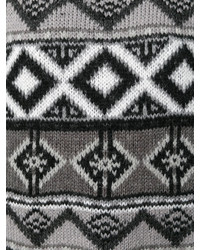 Maglione di lana stampato grigio di Twin-Set