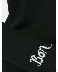 Maglione di lana stampato nero di Bella Freud