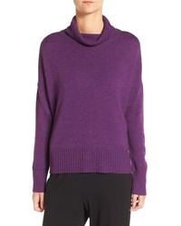 Maglione di lana viola