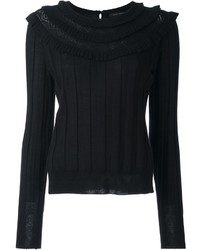 Maglione di seta lavorato a maglia nero di Marc Jacobs