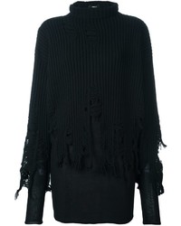Maglione di seta nero di Yang Li