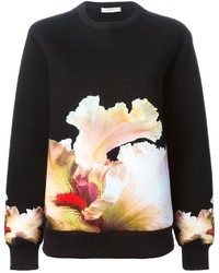 Maglione girocollo a fiori nero di Givenchy