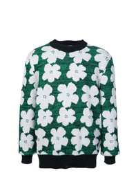 Maglione girocollo a fiori verde di Calvin Klein 205W39nyc