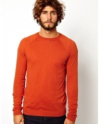 Maglione girocollo arancione di Asos