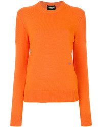 Maglione girocollo arancione di Calvin Klein