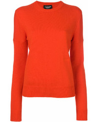 Maglione girocollo arancione di Calvin Klein