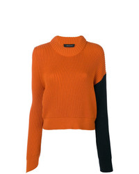Maglione girocollo arancione di Cédric Charlier