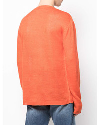 Maglione girocollo arancione di Barena