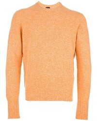 Maglione girocollo arancione di Drumohr