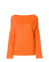 Maglione girocollo arancione di Liska