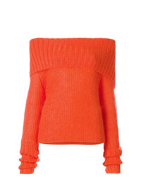 Maglione girocollo arancione di McQ Alexander McQueen