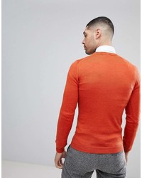 Maglione girocollo arancione di Asos