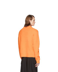 Maglione girocollo arancione di Tibi