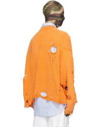 Maglione girocollo arancione di Doublet