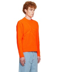 Maglione girocollo arancione di Thames MMXX