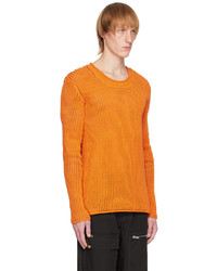 Maglione girocollo arancione di Dion Lee