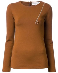 Maglione girocollo arancione di Stella McCartney