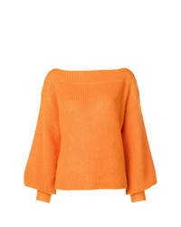 Maglione girocollo arancione di Temperley London