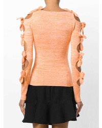 Maglione girocollo arancione di Zoe Jordan