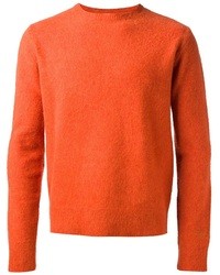 Maglione girocollo arancione di Vintage 55